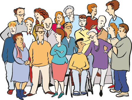 Eine Gruppe von Menschen